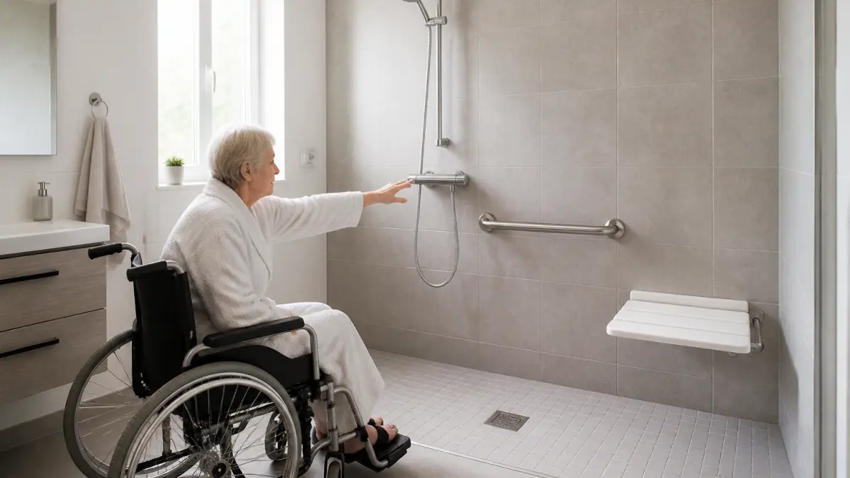Douche PMR : dimensions, normes et installation expliquées