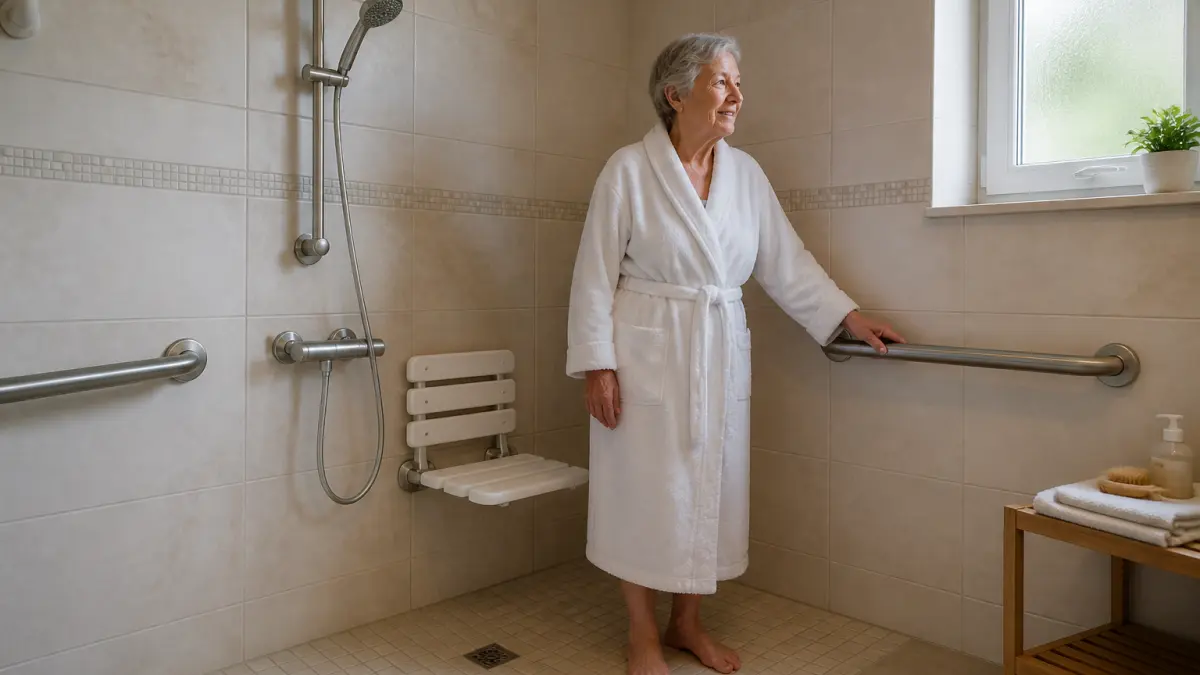 Cabine de douche PMR : critères, prix et pose