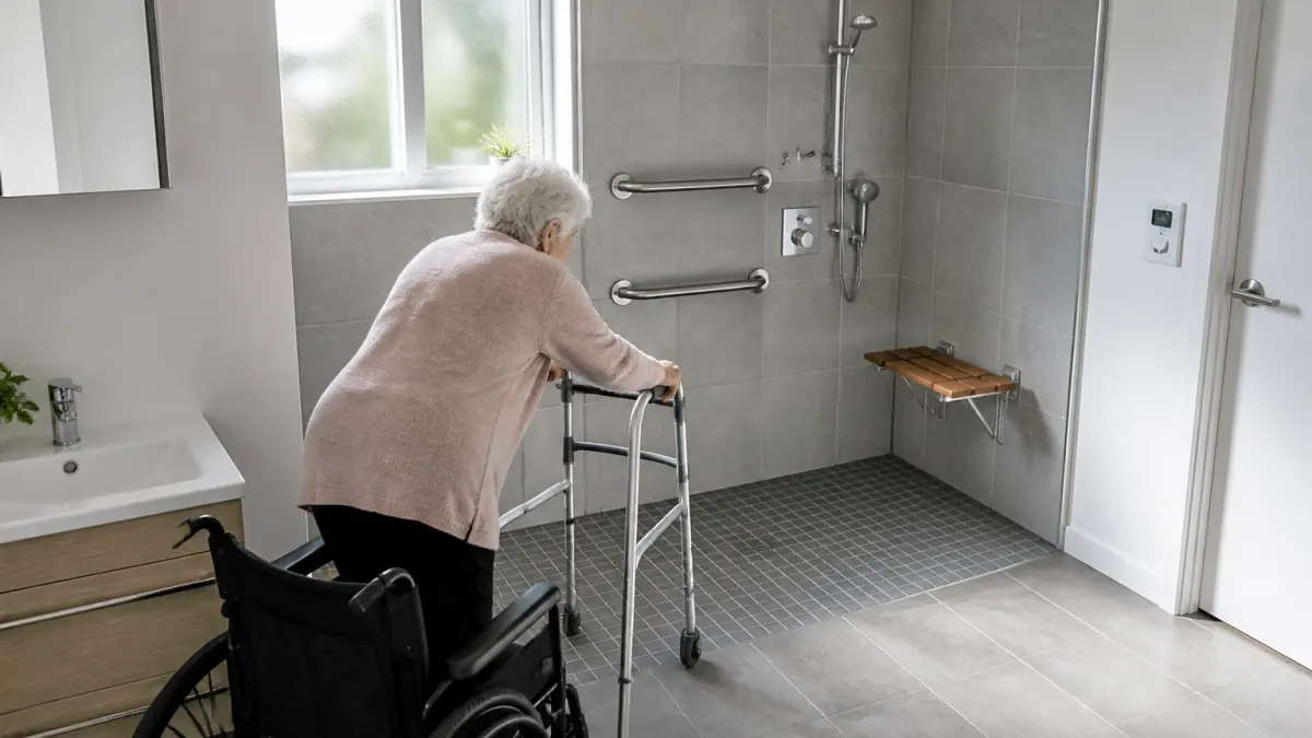 Norme douche PMR en 2026 : ce que dit la réglementation