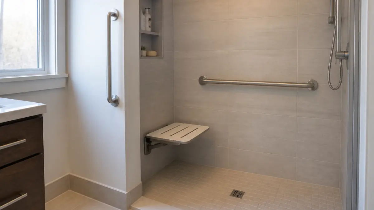 Quelle hauteur pour la barre de douche PMR ?