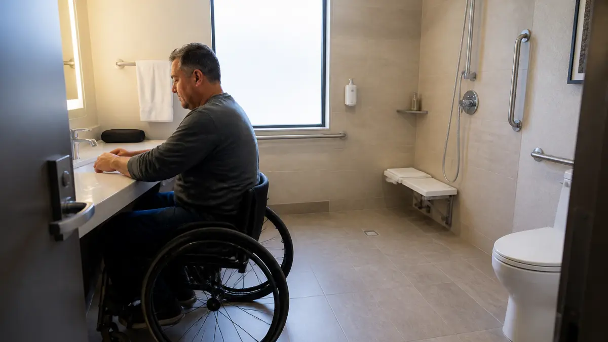 Douche PMR en ERP : obligations et mise en conformité
