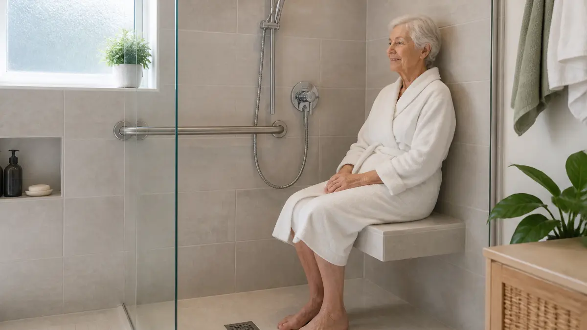 Douche sécurisée senior : prix et solutions pour rester chez soi