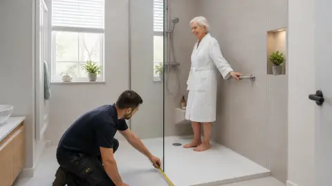 Douche sécurisée senior : prix et solutions pour rester chez soi