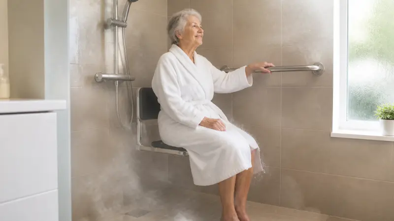 Cabine de douche PMR : critères, prix et pose